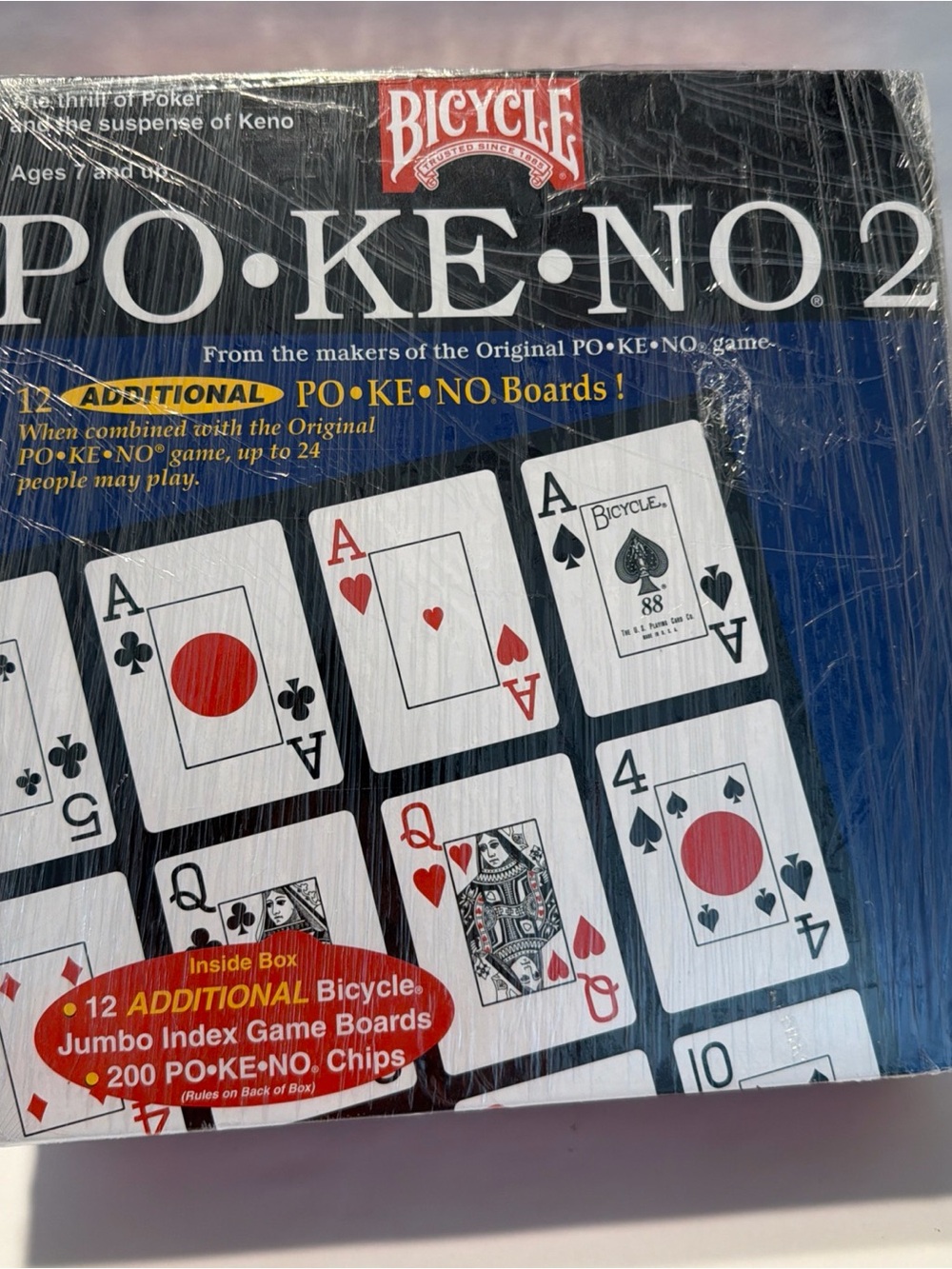 Bundle (3) Bicycle PO-KE-NO 1&2 and POKER KENO Card Board Game SEALED NOS